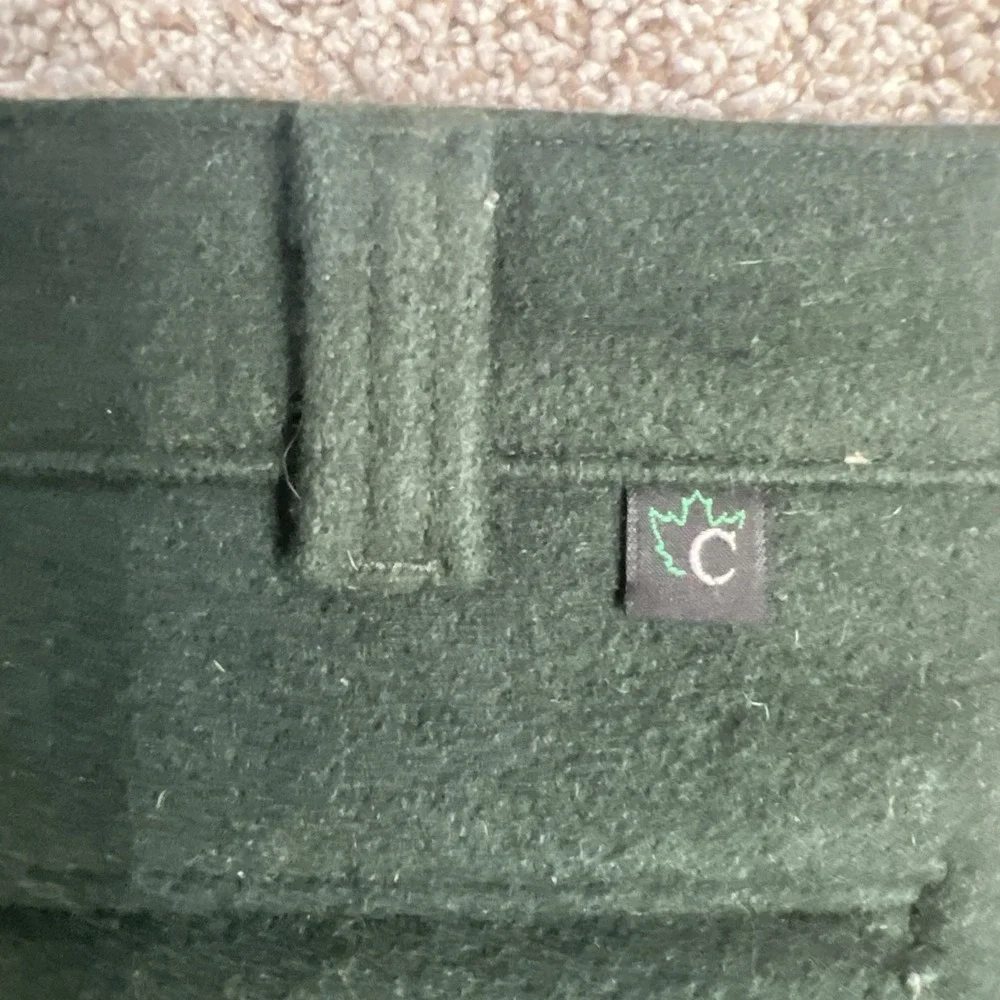 Codet Wool Cargo Pants Mens Size 36x33 Green Outdoors Camping Hiking Trousers